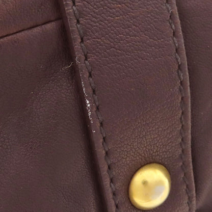 MIUMIU logo Tote Bag Calf Ladies [Used]