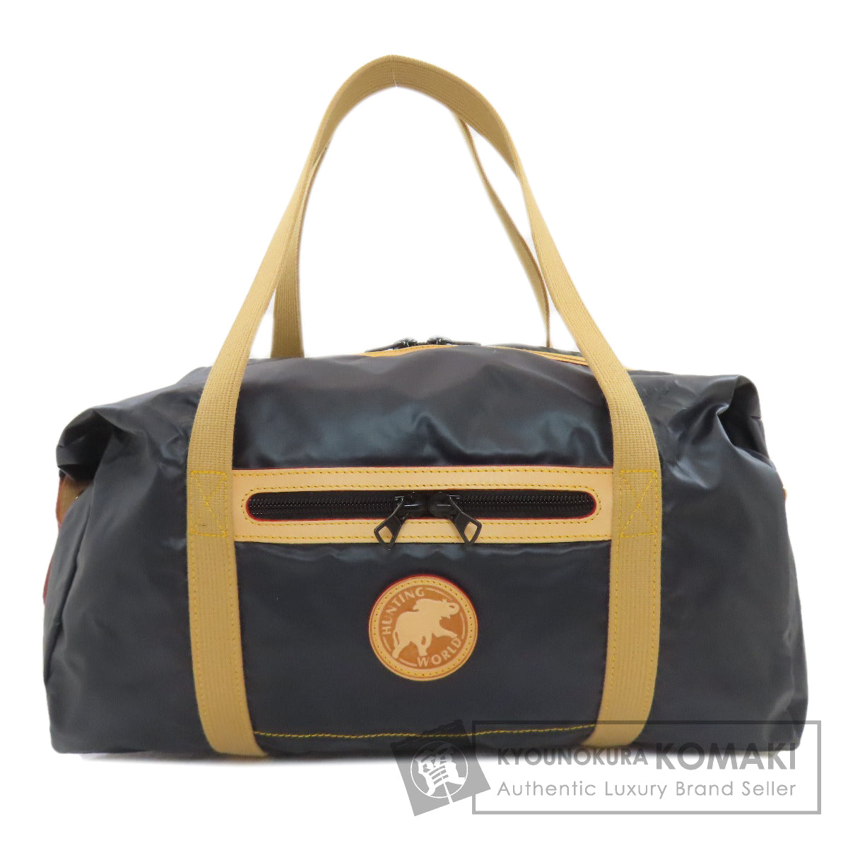 HUNTING WORLD logo Handbag Nylon Ladies [Used]