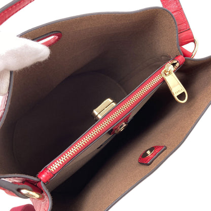 Furla Embossed 2WAY Handbag Leather Ladies [Used]
