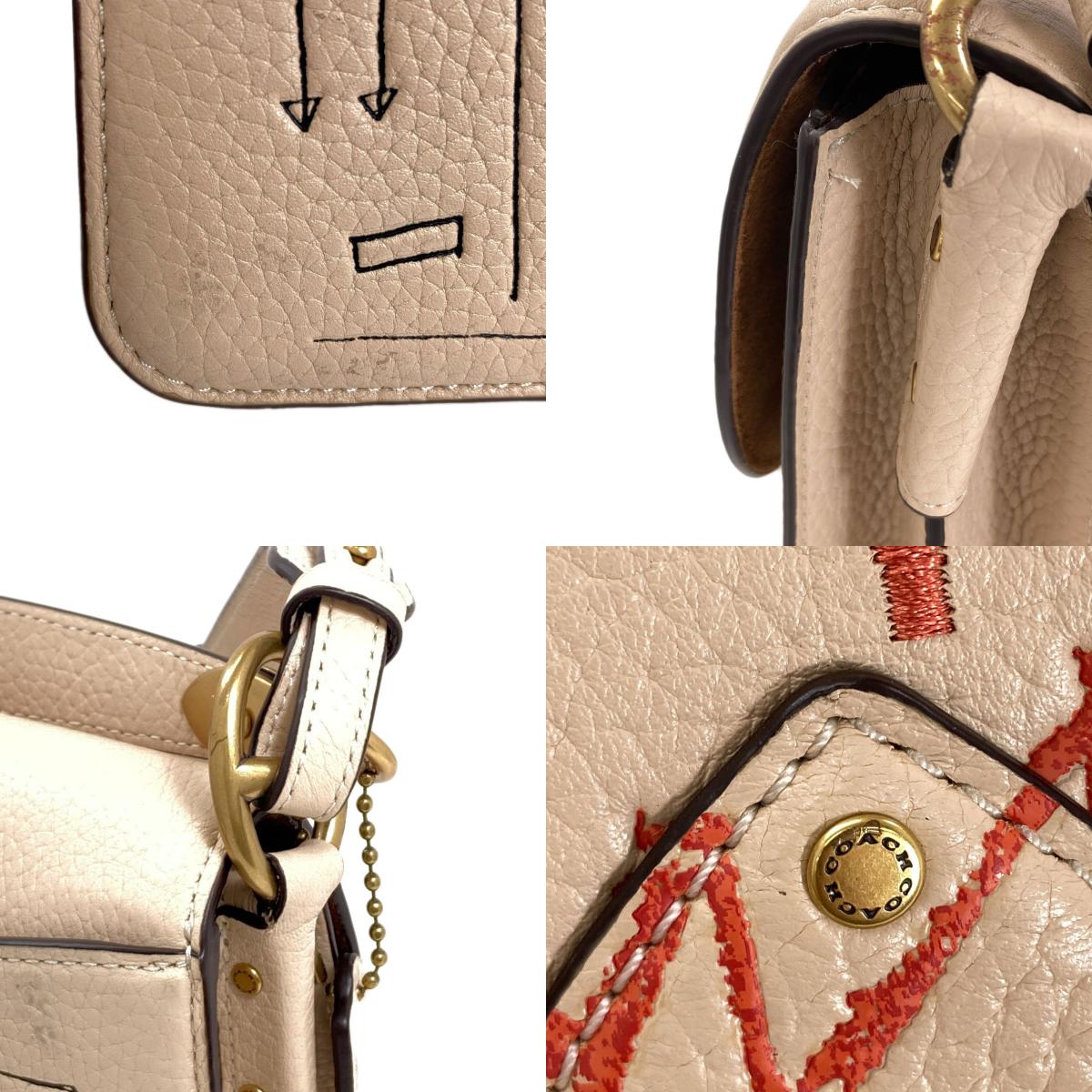 COACH 6892 Basquiat collaboration 2WAY Shoulder Bag Leather Ladies [Used]