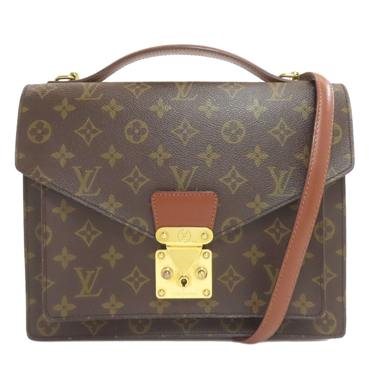 ルイヴィトン M51185 モンソー28 ハンドバッグ モノグラムキャンバス レディース 【中古】【LOUIS VUITTON】