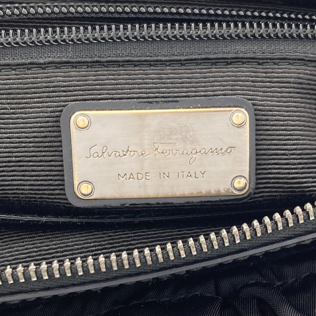 Salvatore Ferragamo Vala Ribbon 2WAY Handbag Nylon Ladies [Used]