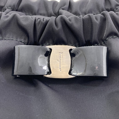 Salvatore Ferragamo Vala Ribbon 2WAY Handbag Nylon Ladies [Used]