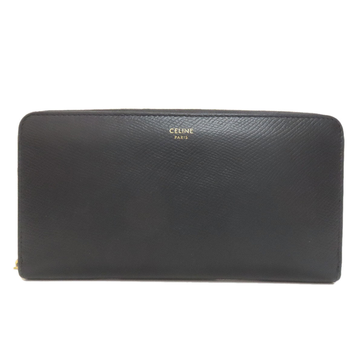 CELINE Zip Around Long wallet (with coin pocket) Leather Ladies [Used]