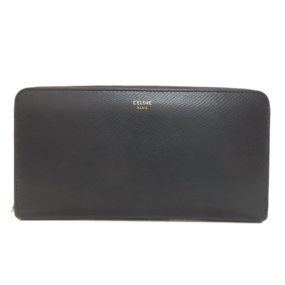 CELINE Zip Around Long wallet (with coin pocket) Leather Ladies [Used]