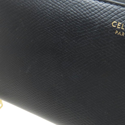 CELINE Zip Around Long wallet (with coin pocket) Leather Ladies [Used]