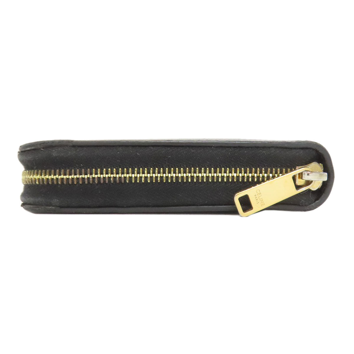 CELINE Zip Around Long wallet (with coin pocket) Leather Ladies [Used]