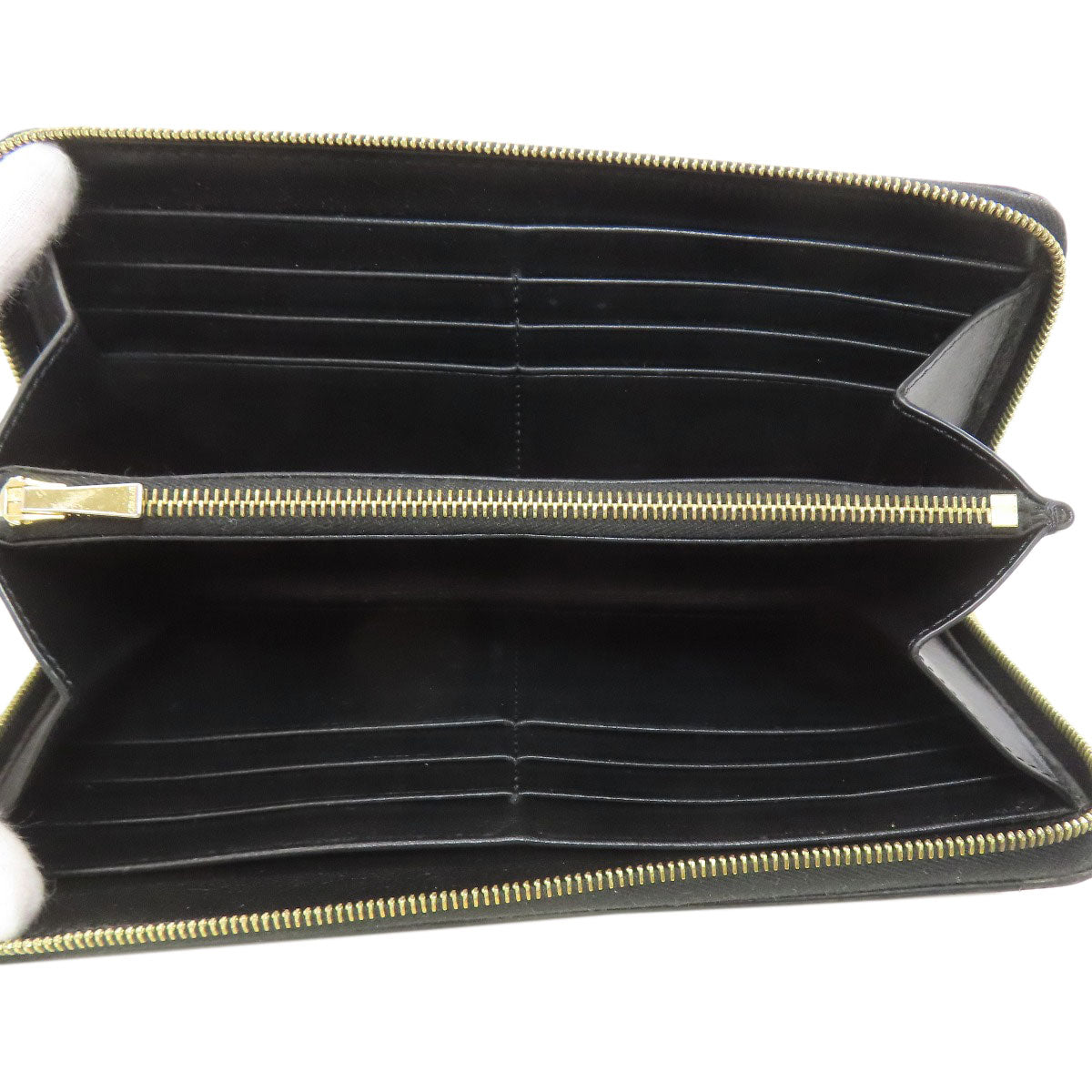 CELINE Zip Around Long wallet (with coin pocket) Leather Ladies [Used]