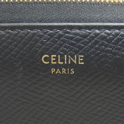 CELINE Zip Around Long wallet (with coin pocket) Leather Ladies [Used]