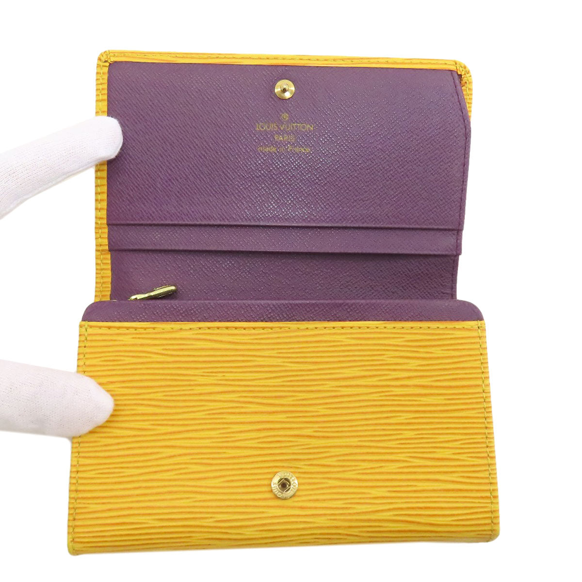 LOUIS VUITTON M63509 Portomonet bietresol Bifold Wallet with Coin Pocket Epi Leather Ladies [Used]