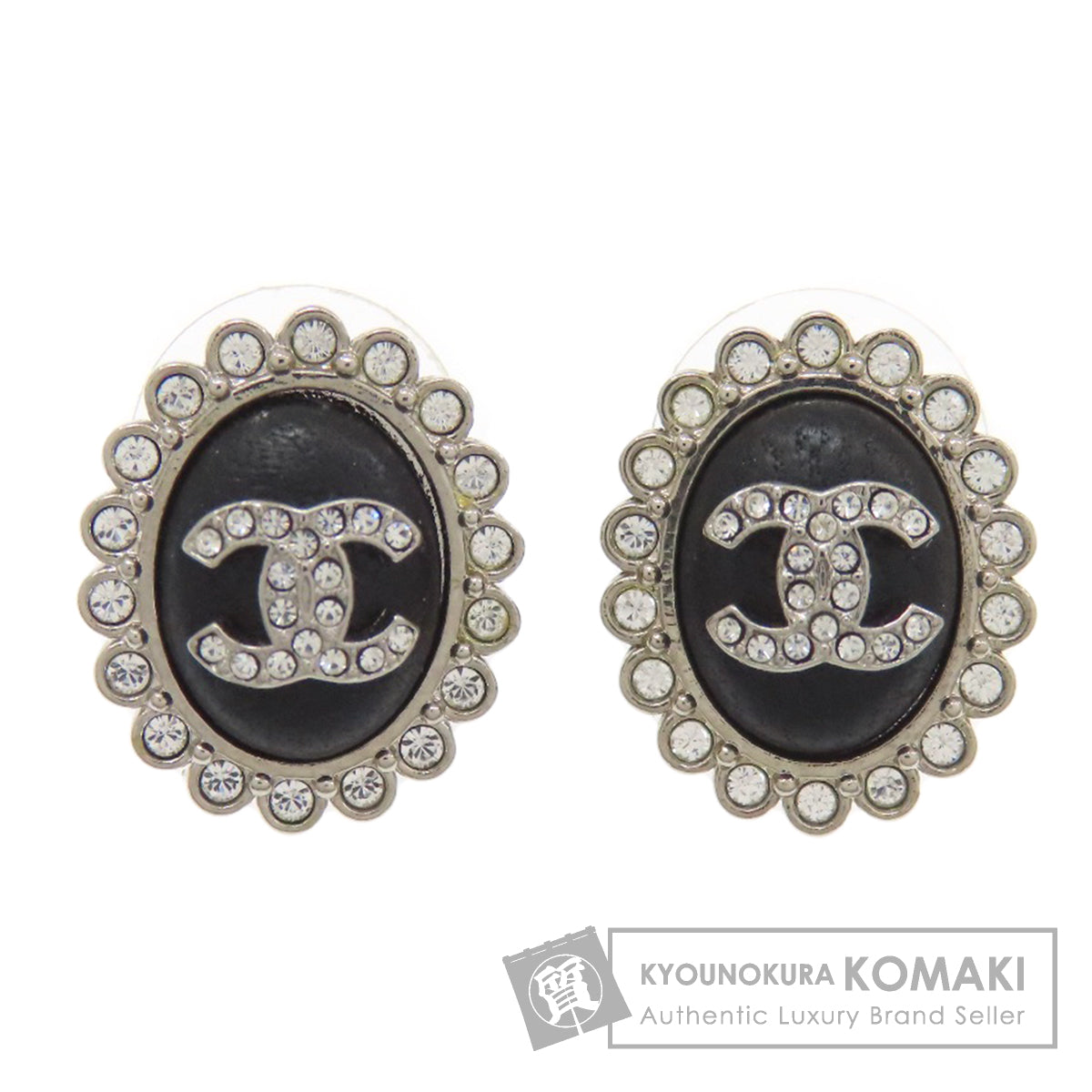 CHANEL COCO Mark rhinestone earring Metal Ladies [Used]