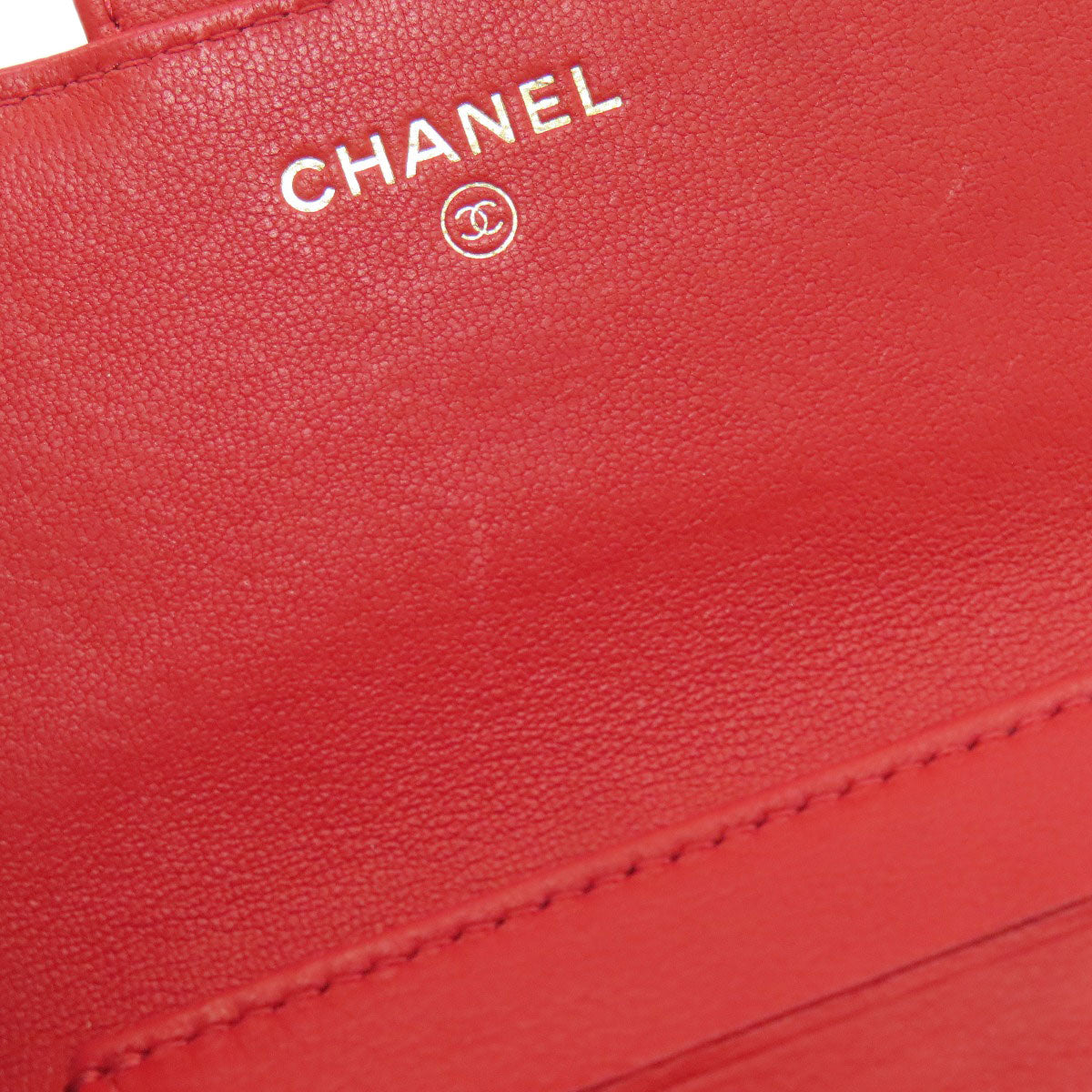 CHANEL 2.55 Matelasse Compact Wallet GoldHardware Bifold Wallet with Coin Pocket Calf Ladies [Used]