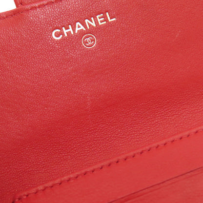 CHANEL 2.55 Matelasse Compact Wallet GoldHardware Bifold Wallet with Coin Pocket Calf Ladies [Used]