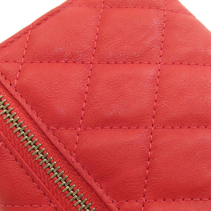 CHANEL 2.55 Matelasse Compact Wallet GoldHardware Bifold Wallet with Coin Pocket Calf Ladies [Used]