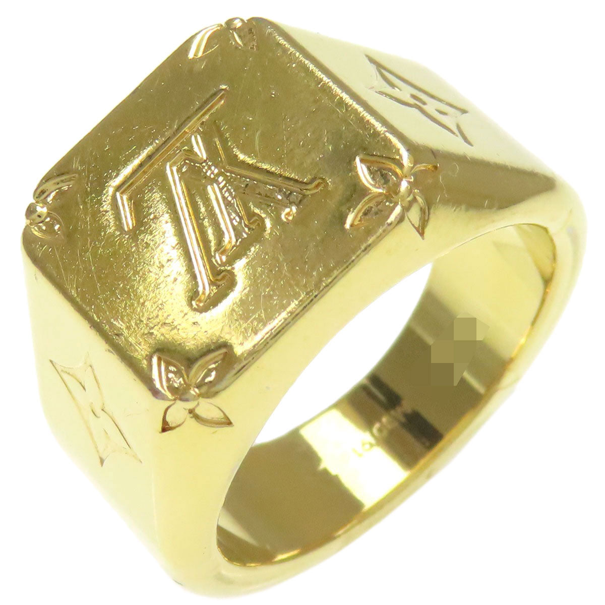 LOUIS VUITTON M80191 signet ring Ring Metal Ladies [Used]