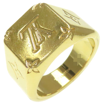LOUIS VUITTON M80191 signet ring Ring Metal Ladies [Used]