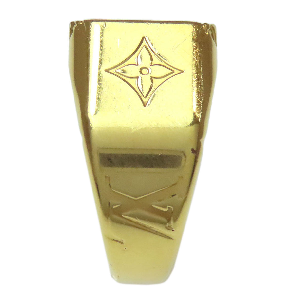 LOUIS VUITTON M80191 signet ring Ring Metal Ladies [Used]