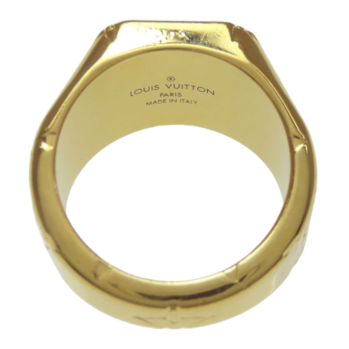 LOUIS VUITTON M80191 signet ring Ring Metal Ladies [Used]