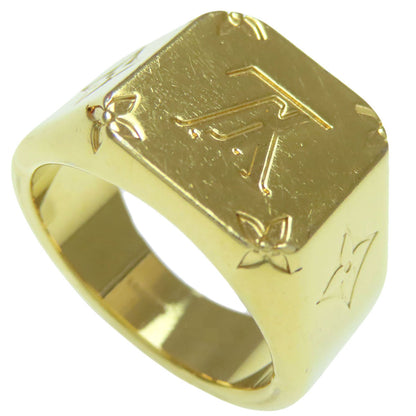 LOUIS VUITTON M80191 signet ring Ring Metal Ladies [Used]