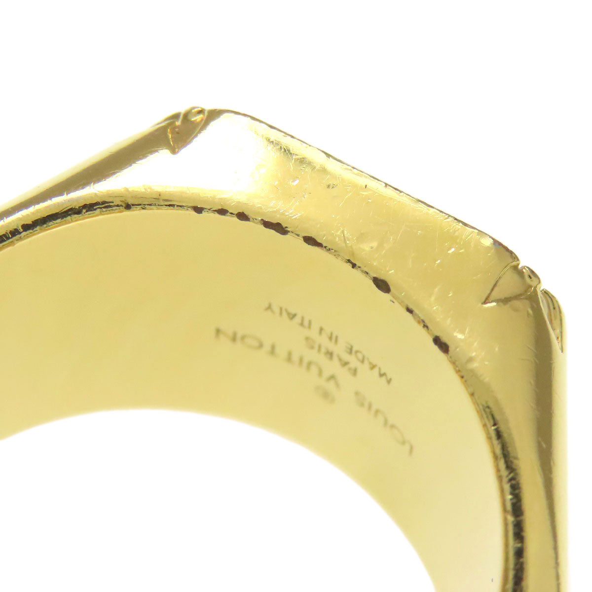 LOUIS VUITTON M80191 signet ring Ring Metal Ladies [Used]