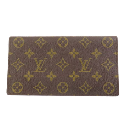 LOUIS VUITTON M62223 Porto Chekie Double Long wallet (no coin pocket) Monogram canvas mens [Used]