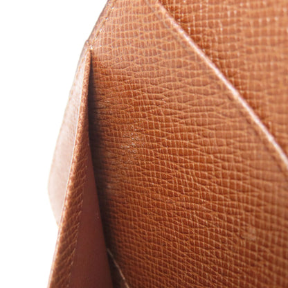 LOUIS VUITTON M62223 Porto Chekie Double Long wallet (no coin pocket) Monogram canvas mens [Used]