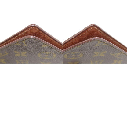 LOUIS VUITTON M62223 Porto Chekie Double Long wallet (no coin pocket) Monogram canvas mens [Used]
