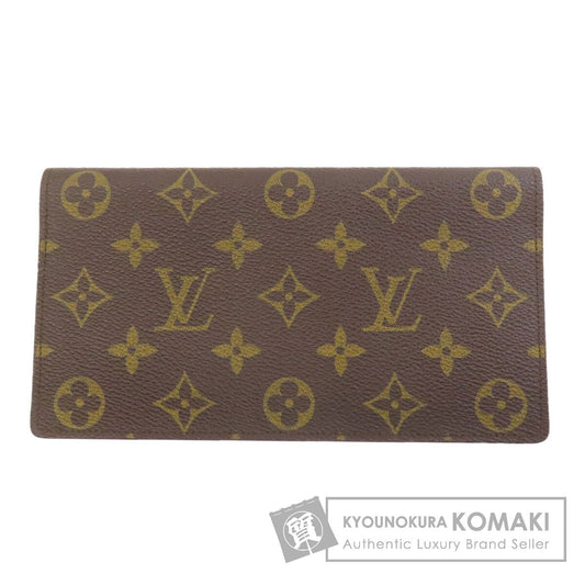 LOUIS VUITTON M62223 Porto Chekie Double Long wallet (no coin pocket) Monogram canvas mens [Used]