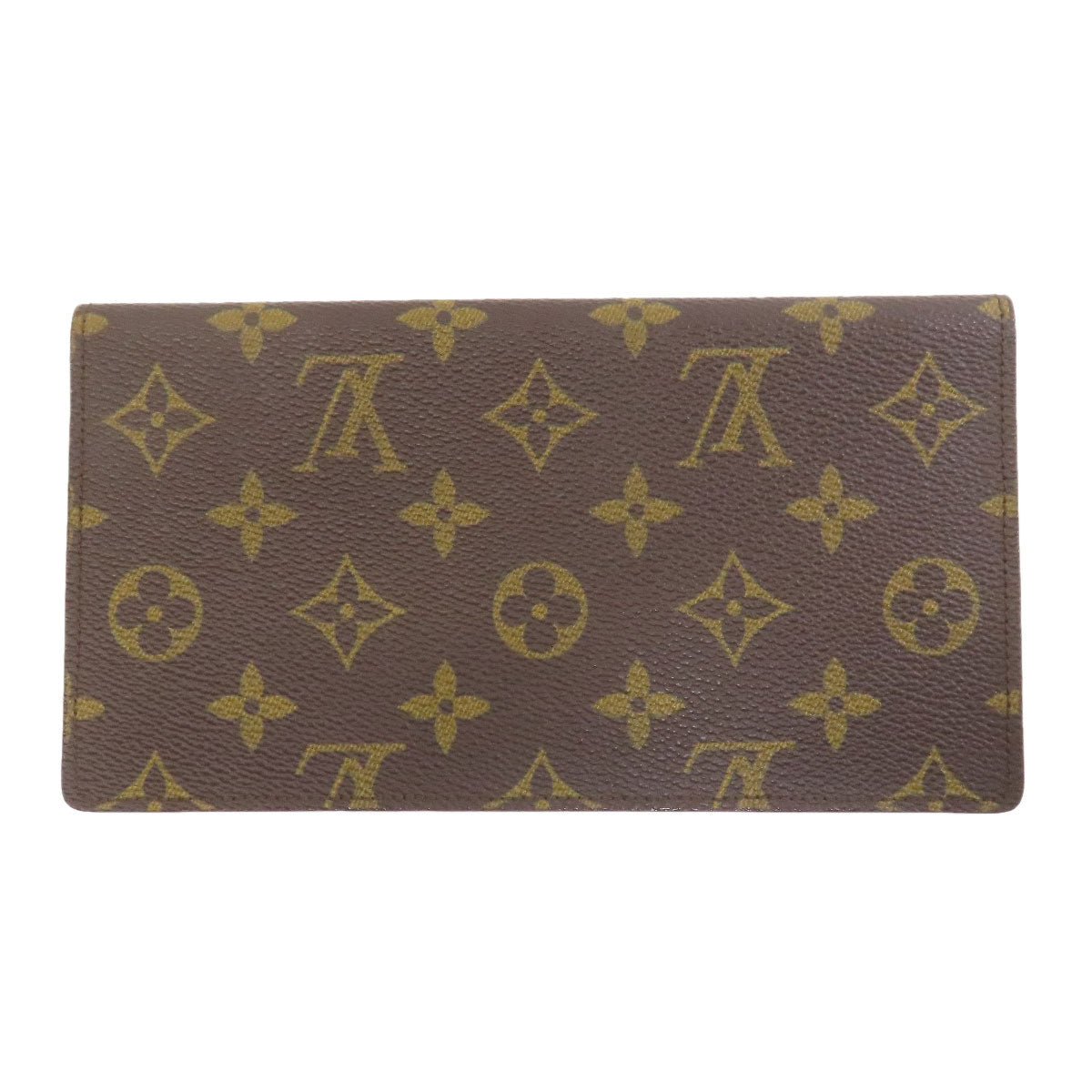 LOUIS VUITTON M62223 Porto Chekie Double Long wallet (no coin pocket) Monogram canvas mens [Used]