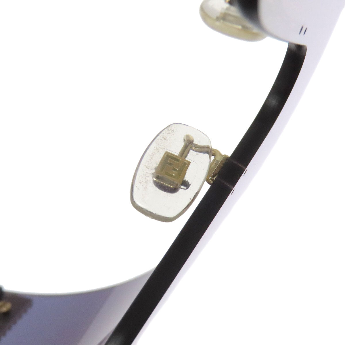 FENDI FF logo rhinestone sunglasses Plastic Ladies [Used]