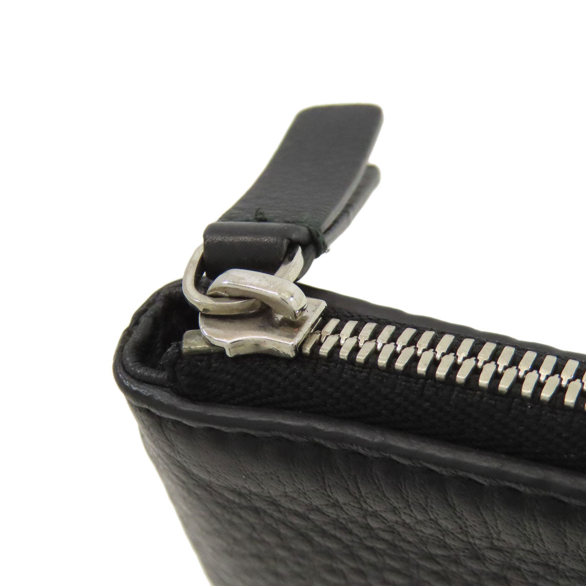 BALENCIAGA 551992 logo Accessory pouch Leather Ladies [Used]