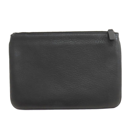 BALENCIAGA 551992 logo Accessory pouch Leather Ladies [Used]