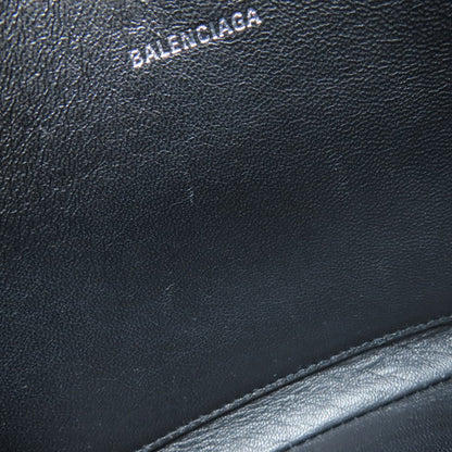 BALENCIAGA 551992 logo Accessory pouch Leather Ladies [Used]