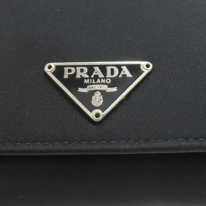 PRADA Logo Hardware Tri-fold Wallet Bifold Wallet with Coin Pocket Nylon Ladies [Used]