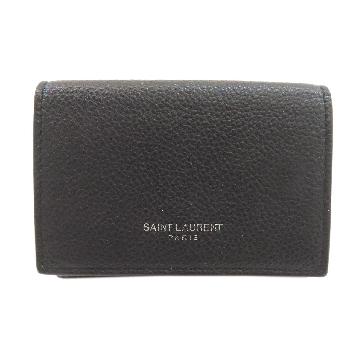 SAINT LAURENT Tri-fold wallet Bifold Wallet with Coin Pocket Leather Ladies [Used]