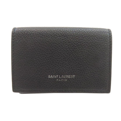 SAINT LAURENT Tri-fold wallet Bifold Wallet with Coin Pocket Leather Ladies [Used]