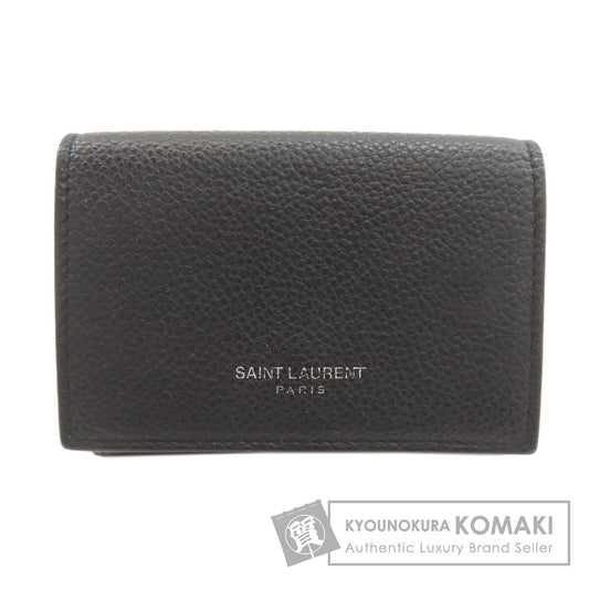 SAINT LAURENT Tri-fold wallet Bifold Wallet with Coin Pocket Leather Ladies [Used]