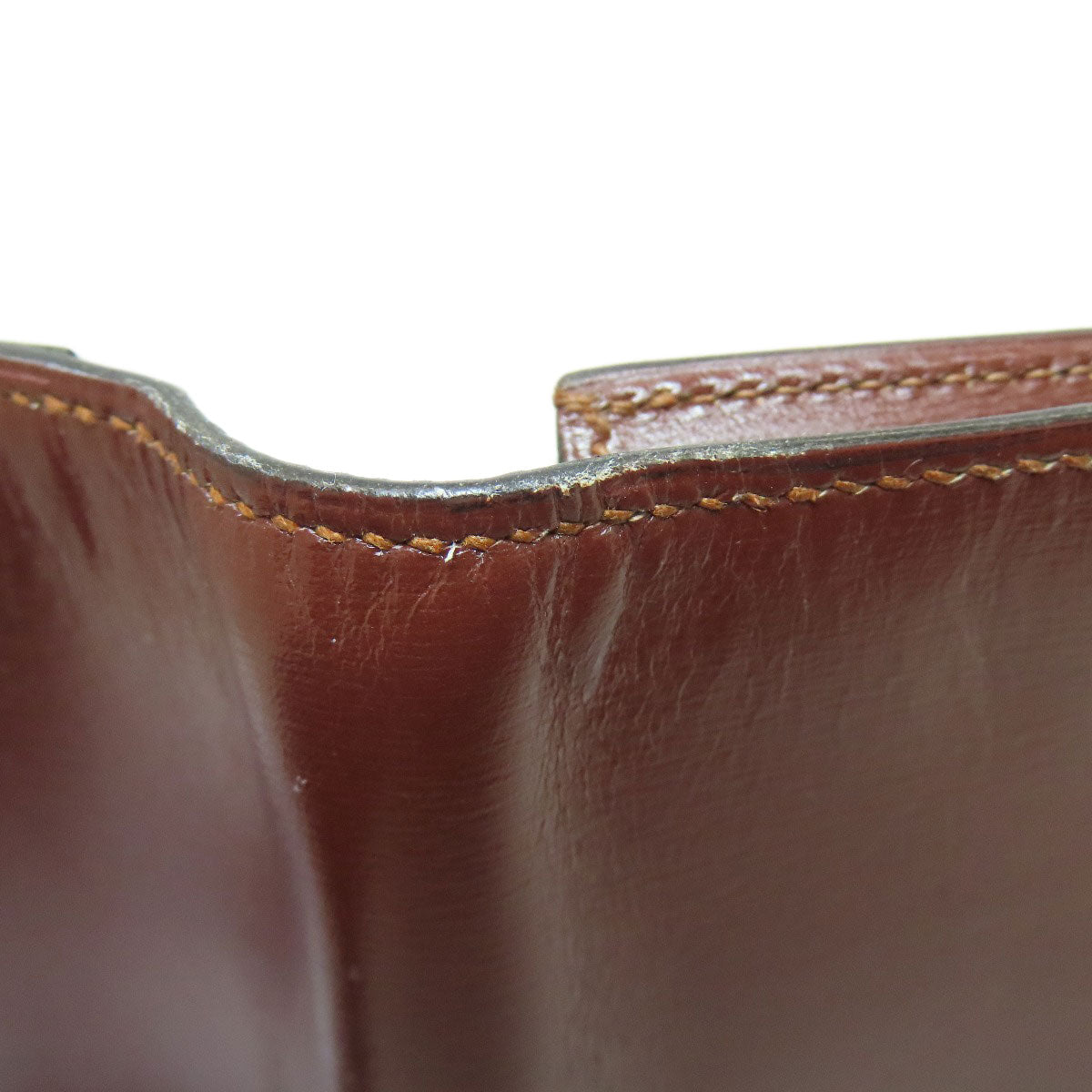 HERMES MC2 Fleming Long wallet (no coin pocket) Box calf Ladies [Used]