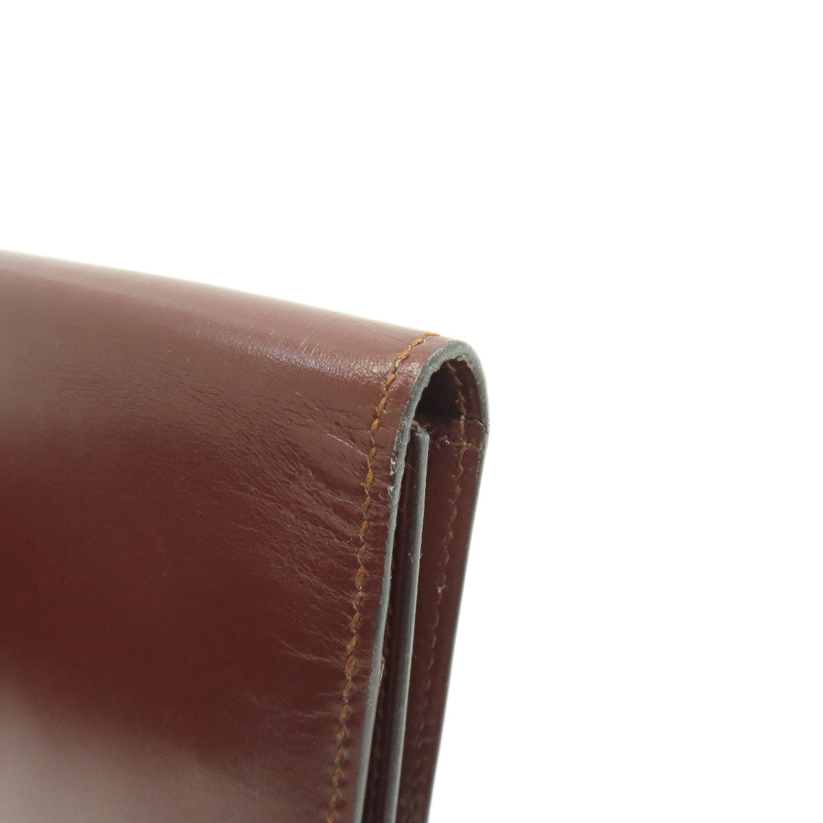 HERMES MC2 Fleming Long wallet (no coin pocket) Box calf Ladies [Used]
