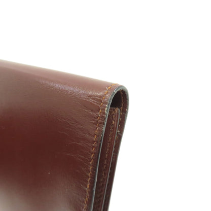 HERMES MC2 Fleming Long wallet (no coin pocket) Box calf Ladies [Used]