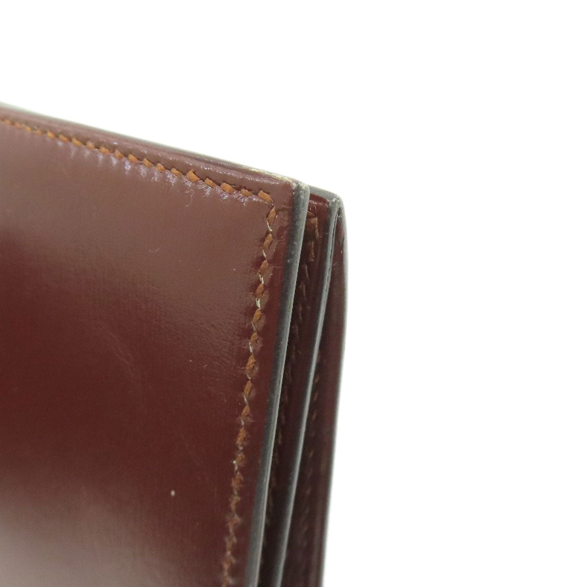 HERMES MC2 Fleming Long wallet (no coin pocket) Box calf Ladies [Used]