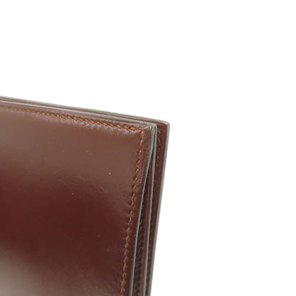 HERMES MC2 Fleming Long wallet (no coin pocket) Box calf Ladies [Used]