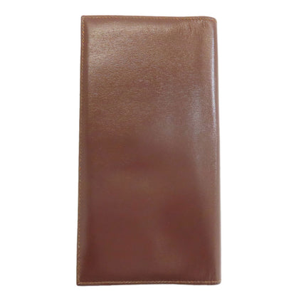 HERMES MC2 Fleming Long wallet (no coin pocket) Box calf Ladies [Used]