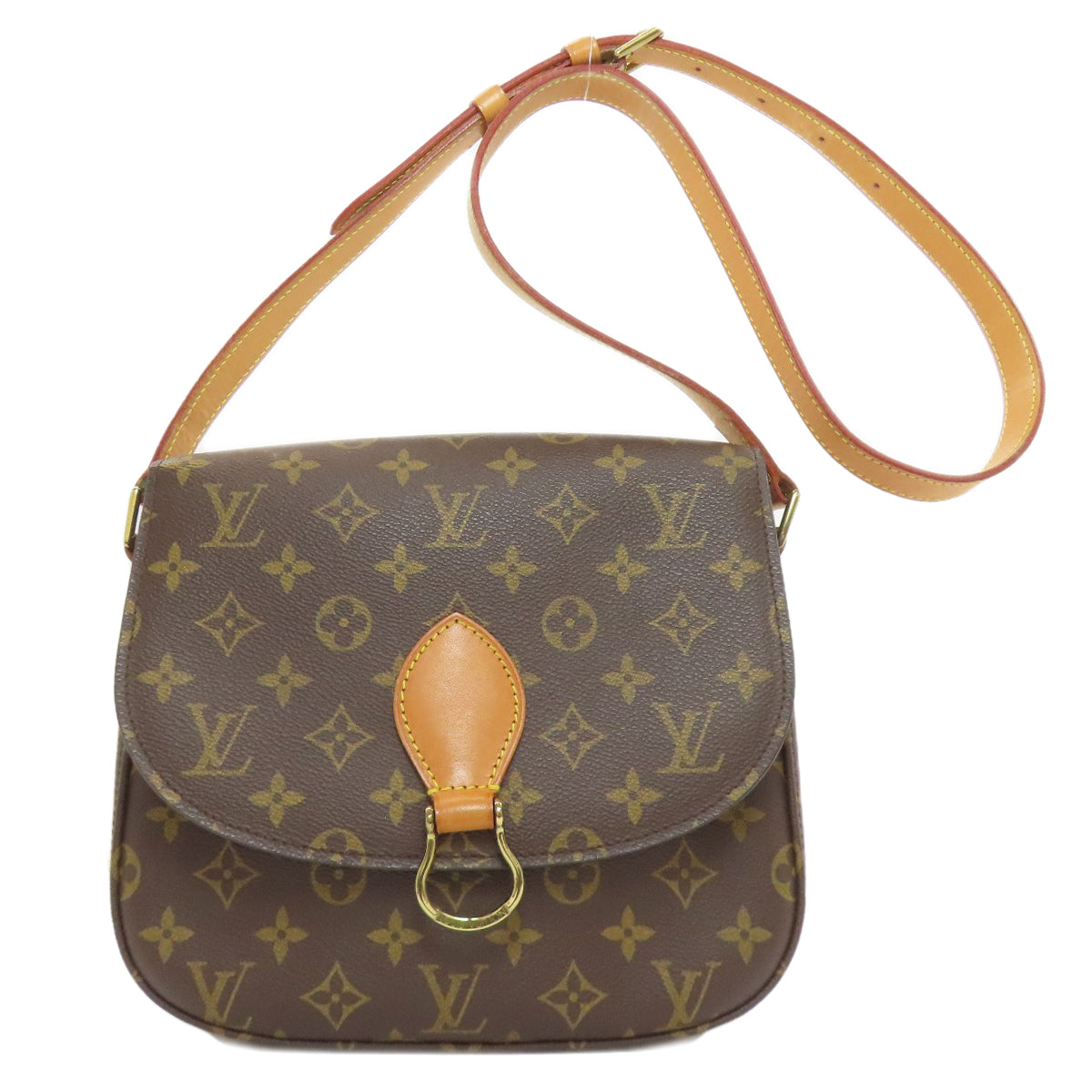 ルイヴィトン M51242 サン・クルー ショルダーバッグ モノグラムキャンバス レディース 【中古】【LOUIS VUITTON】