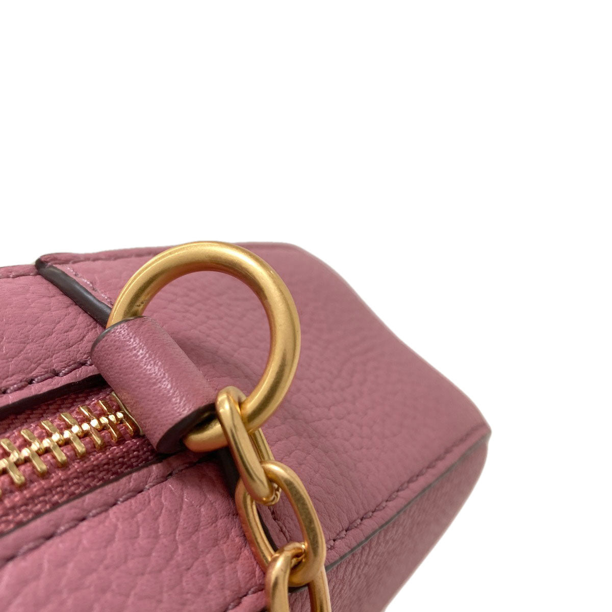Tory Burch logo Shoulder Bag Leather Ladies [Used]
