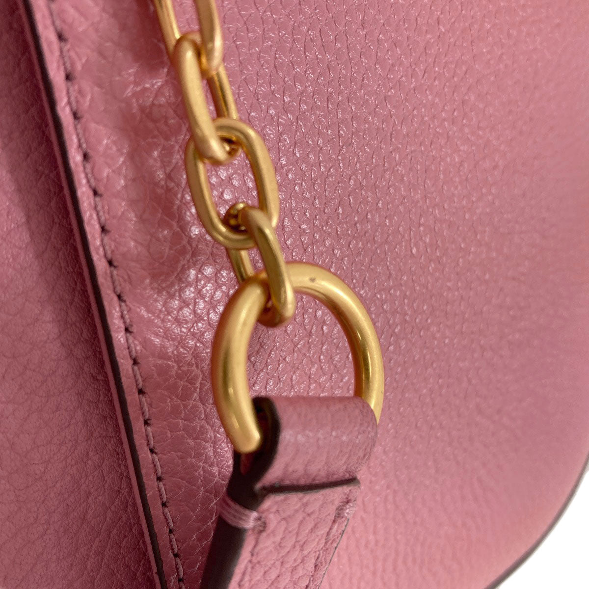 Tory Burch logo Shoulder Bag Leather Ladies [Used]