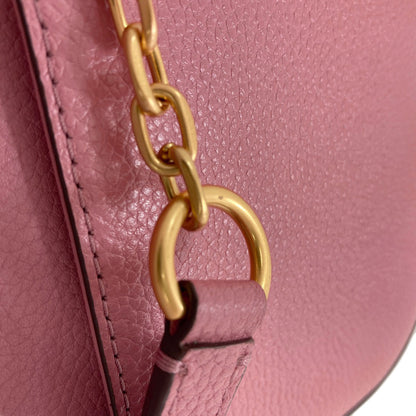 Tory Burch logo Shoulder Bag Leather Ladies [Used]