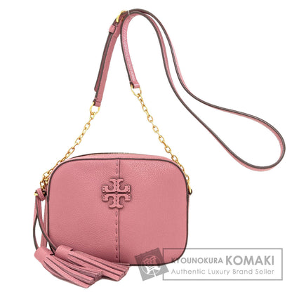 Tory Burch logo Shoulder Bag Leather Ladies [Used]