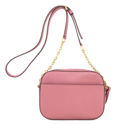 Tory Burch logo Shoulder Bag Leather Ladies [Used]