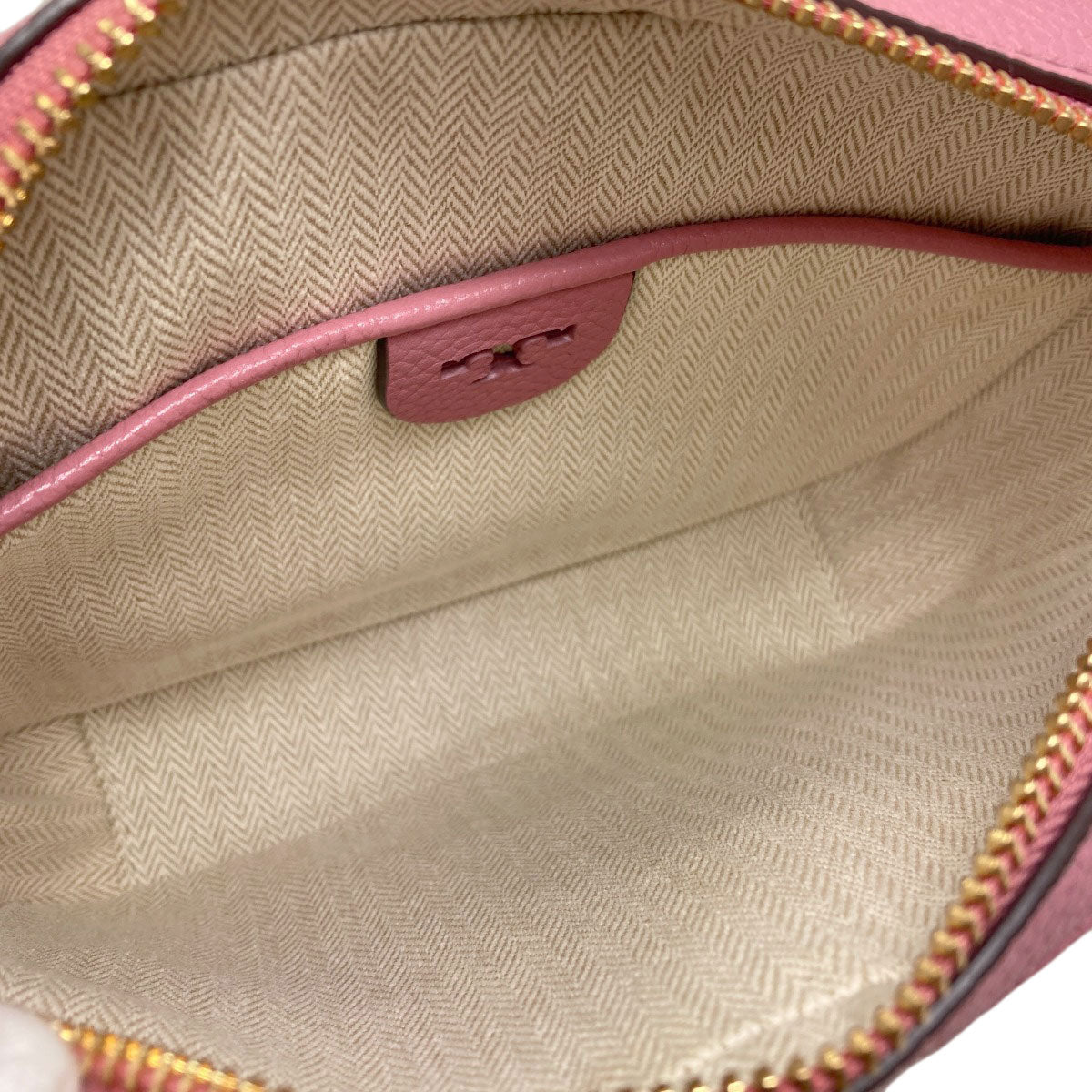 Tory Burch logo Shoulder Bag Leather Ladies [Used]